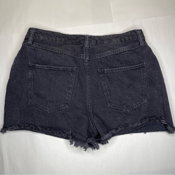 House of Harlow 1960 Black Button Fly Denim Cut Off Shorts Size 28 - Picture 7 of 9